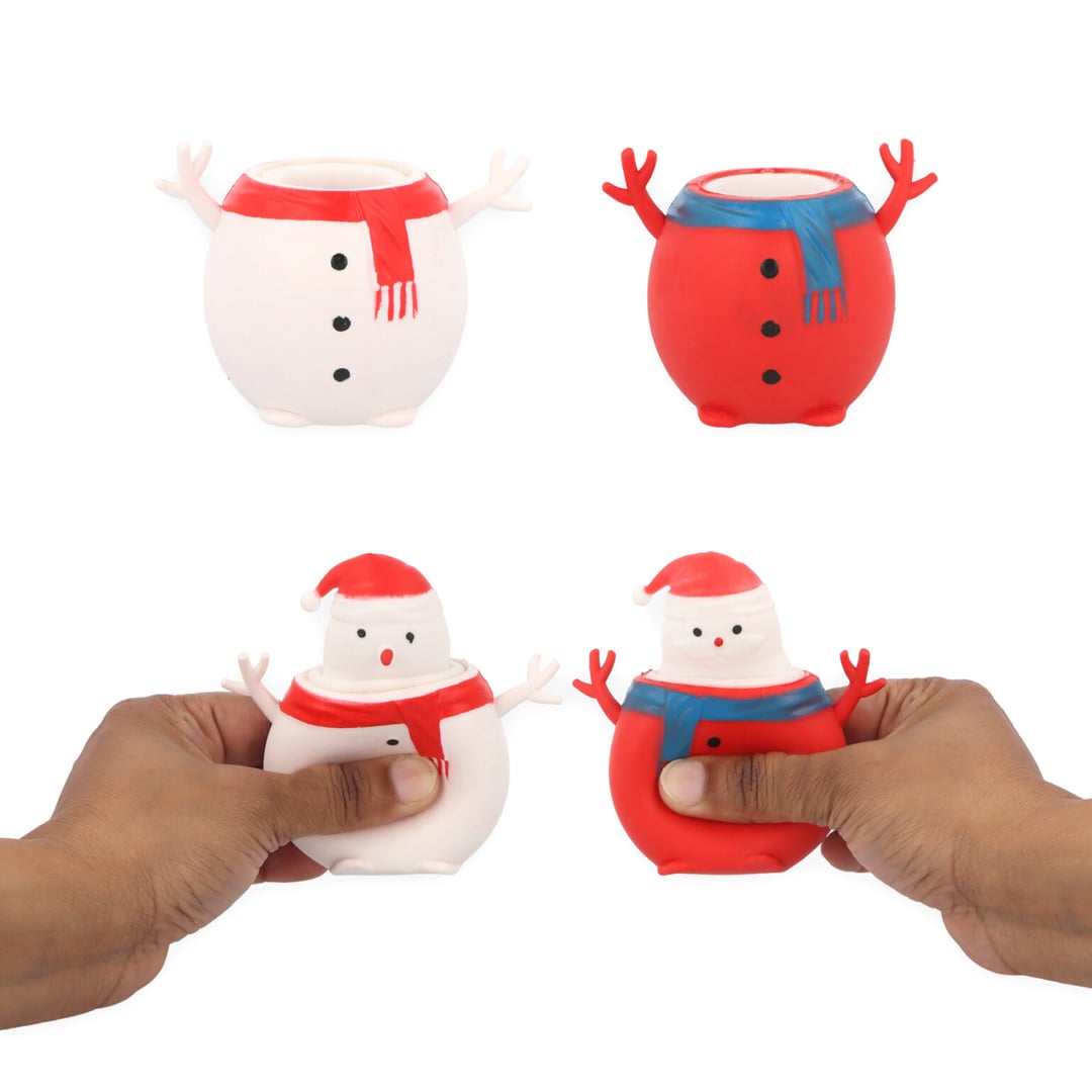 Santa Claus Christmas Pop-Up Squeeze Toy 6cm