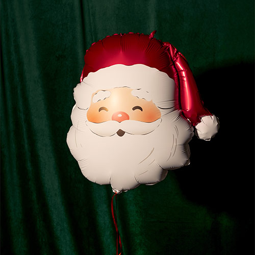 Santa Claus Christmas Shaped Helium Foil Balloon 58cm / 23 in Product Gallery Image