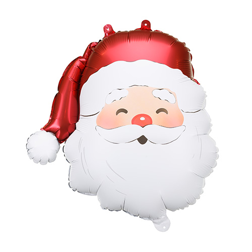 Santa Claus Christmas Shaped Helium Foil Balloon 58cm / 23 in Product Gallery Image