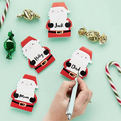 Santa Claus Christmas Table Place Setting Cards - Pack of 10 Product Gallery Image