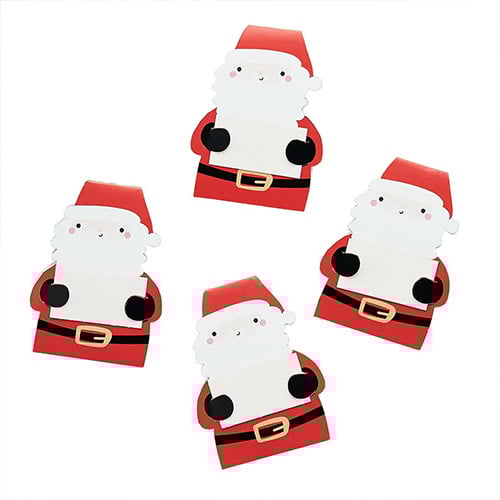 Santa Claus Christmas Table Place Setting Cards - Pack of 10 Product Gallery Image