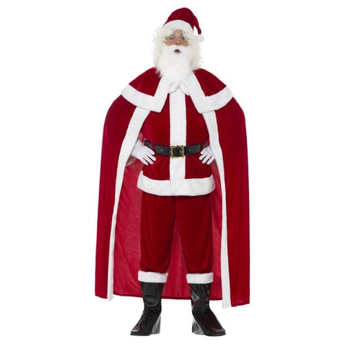 Santa Claus Deluxe Christmas Fancy Dress Costume Adult Mens Medium Product Gallery Image