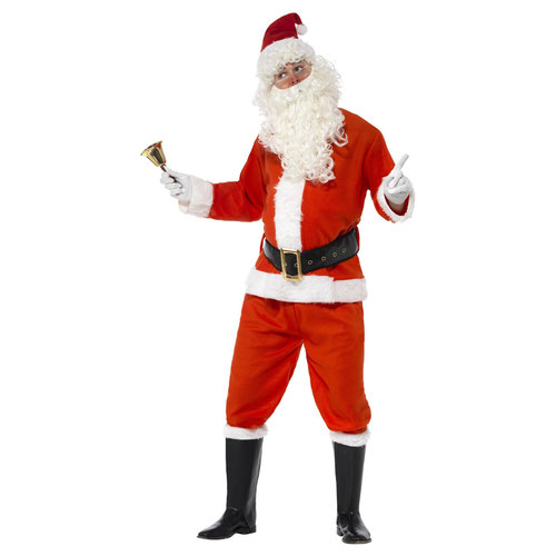 Santa Claus Deluxe Fancy Dress Costume Adult Mens Medium Product Gallery Image