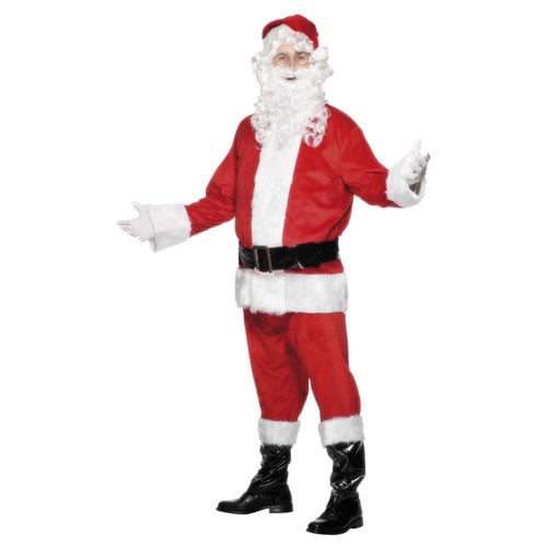 Santa Claus Deluxe Fancy Dress Full Costume Adult Mens Large Product Gallery Image