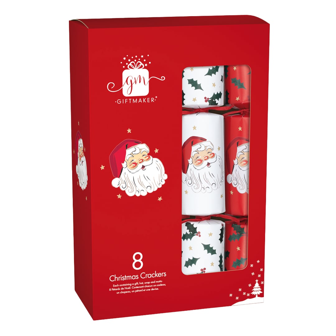 Santa Claus Family Christmas Crackers 30cm / 12 in - Pack of 8 Product Gallery Image