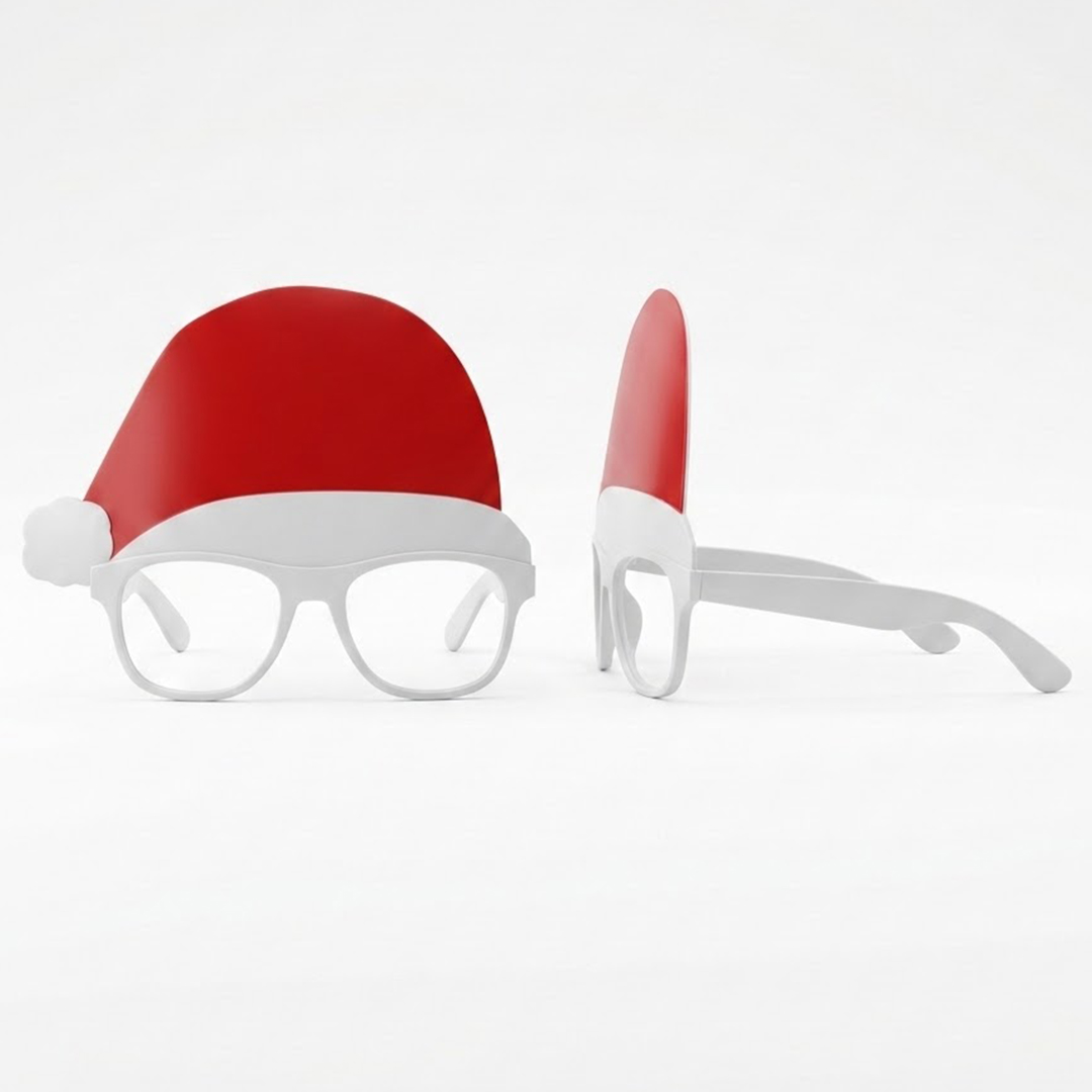Santa Claus Novelty Christmas Glasses Fancy Dress Accessory
