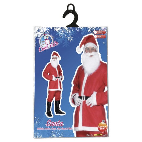 Santa Claus Suit Christmas Fancy Dress Costume Adult Mens Medium Product Gallery Image