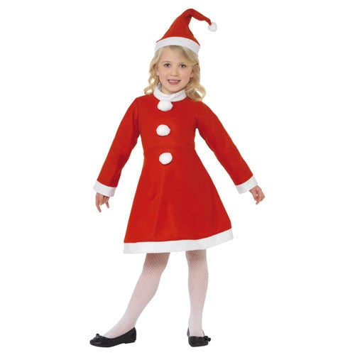 Santa Girl Christmas Fancy Dress Costume Kids Small - Age 4-6 Product Gallery Image