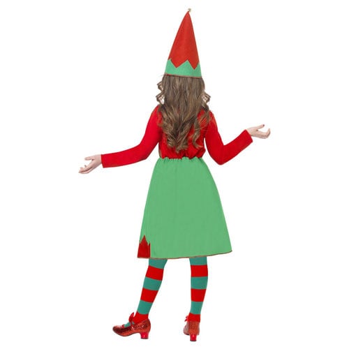 Santa's Little Helper Elf Girls Christmas Fancy Dress Costume Kids Small - Age 4-6 Product Gallery Image