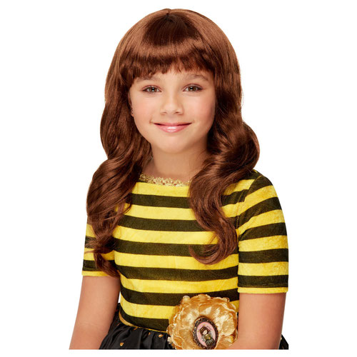 Santoro Bee-Loved Girls Brown Hair Wig Product Image
