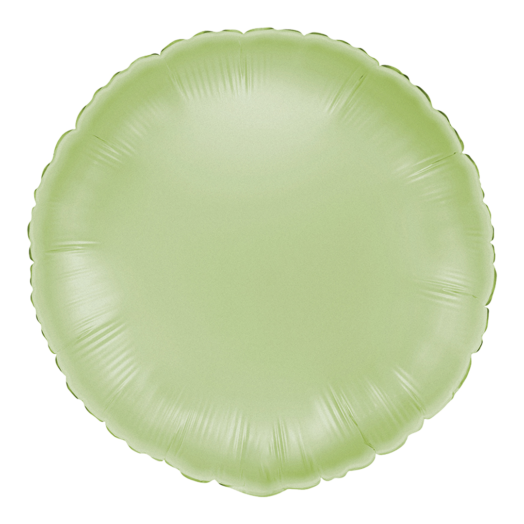 Satin Olive Green Round Foil Balloon 46cm / 18 in