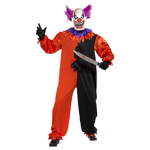 Scary Bo Bo the Clown Cirque Sinister Fancy Dress Costume Adult Mens Extra Large Product Gallery Image
