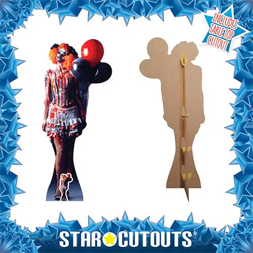 Halloween Scary Female Clown Lifesize Cardboard Cutout 178cm Product Gallery Image