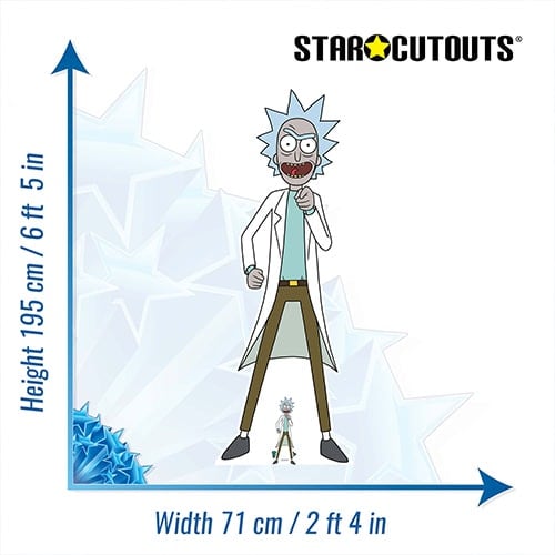 Scientist Rick Sanchez Rick and Morty Lifesize Cardboard Cutout 195cm Product Gallery Image