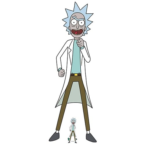 Scientist Rick Sanchez Rick and Morty Lifesize Cardboard Cutout 195cm Product Gallery Image