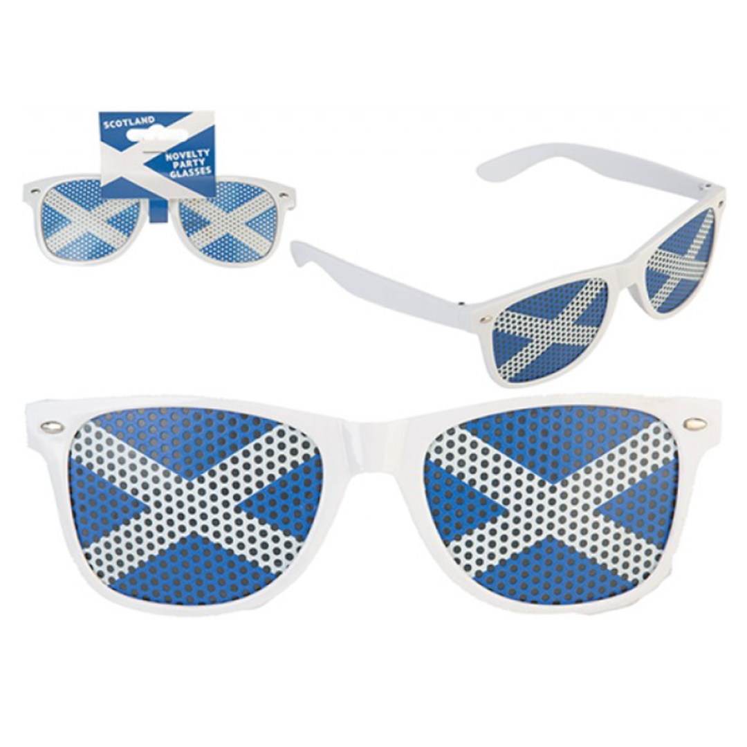 Scotland Flag Plastic Fancy Dress Novelty Pinhole Lenses Glasses Product Gallery Image