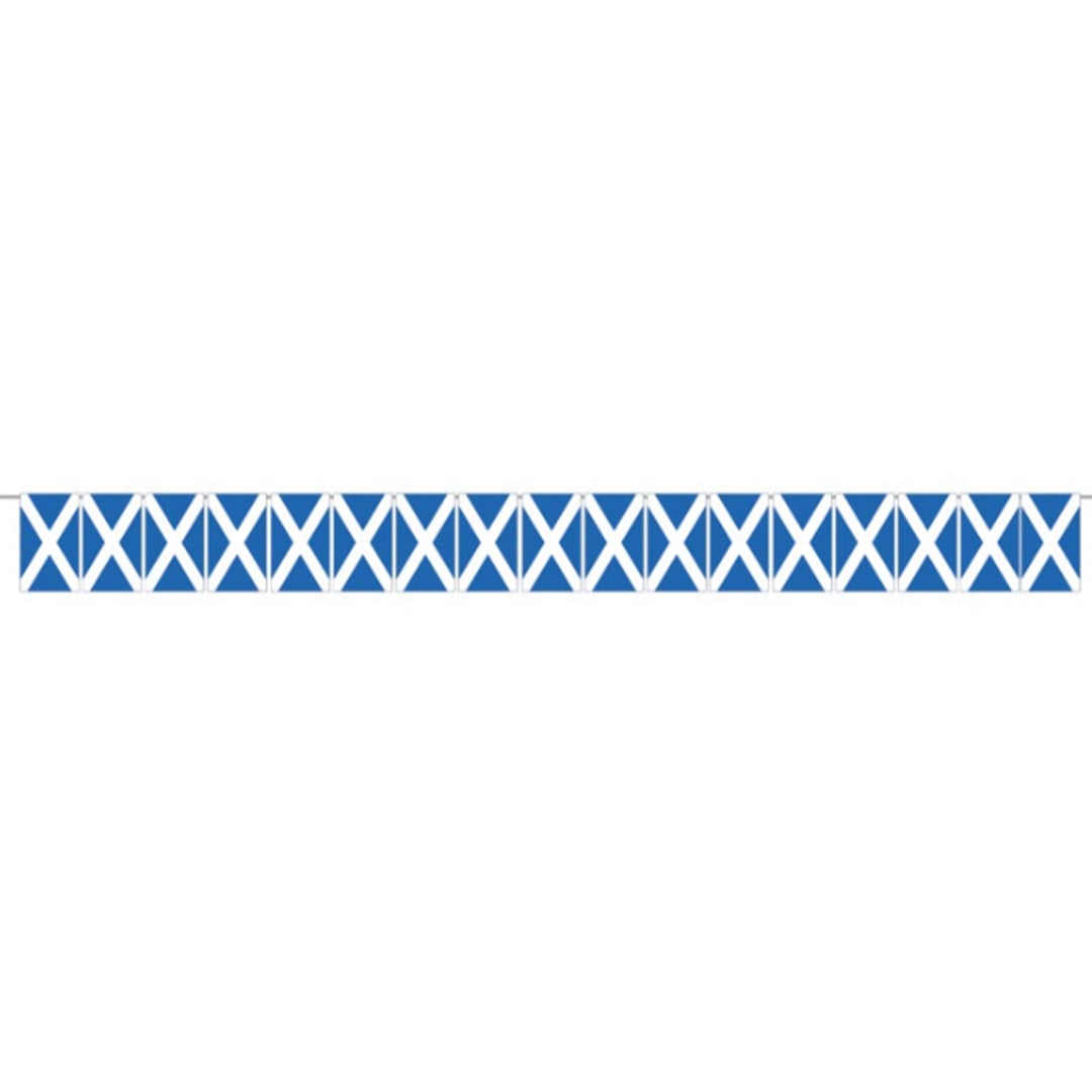 Scotland Flag Plastic Pennant Bunting 5m