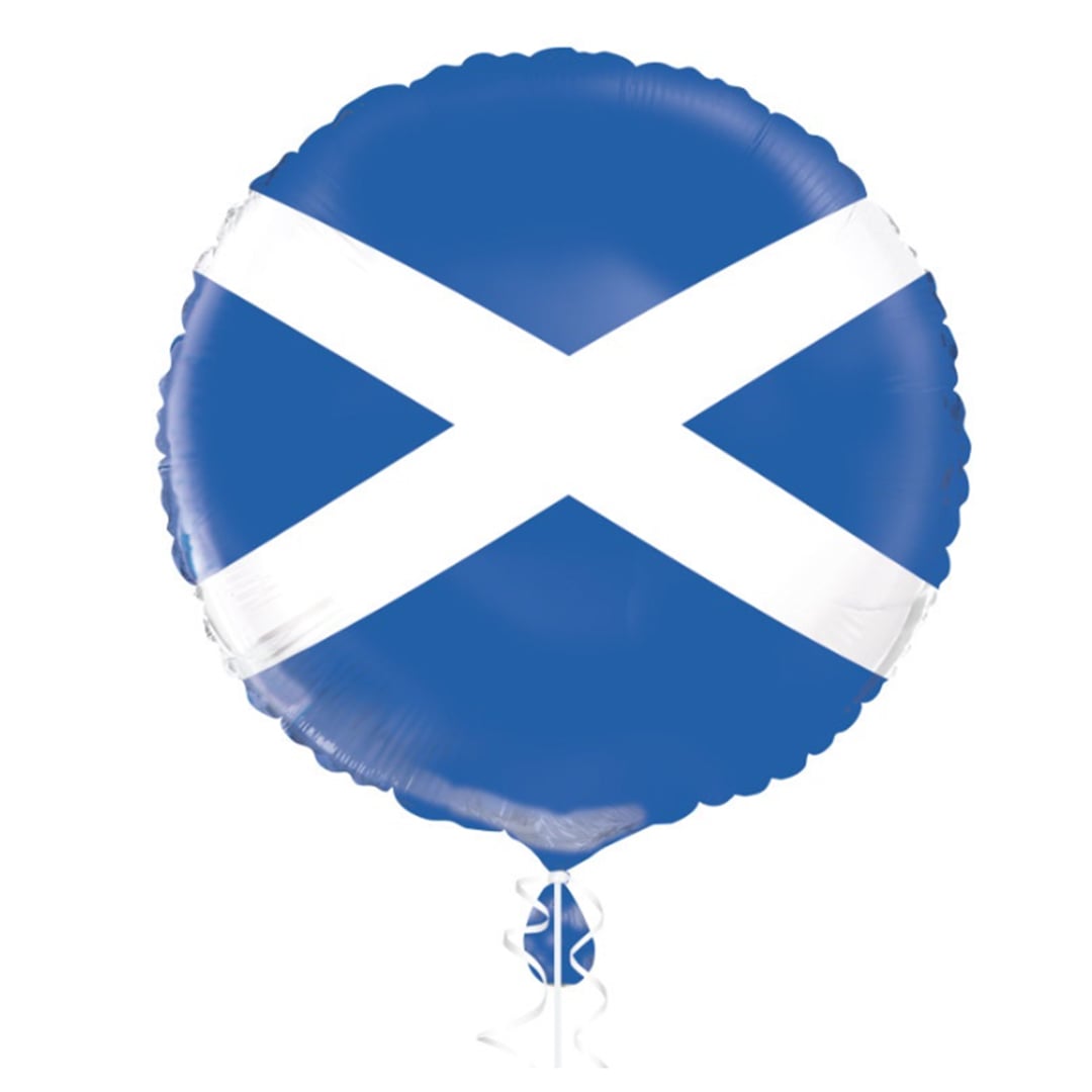 Scotland Flag Round Foil Balloon 46cm / 18 in