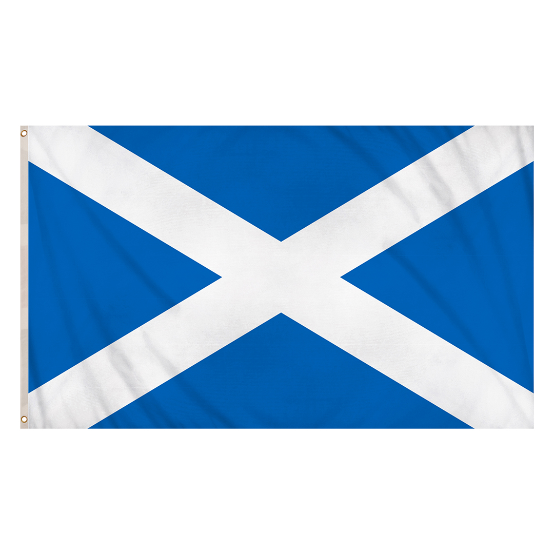 Scotland St. Andrew's Cross Polyester Flag 5 x 3 ft