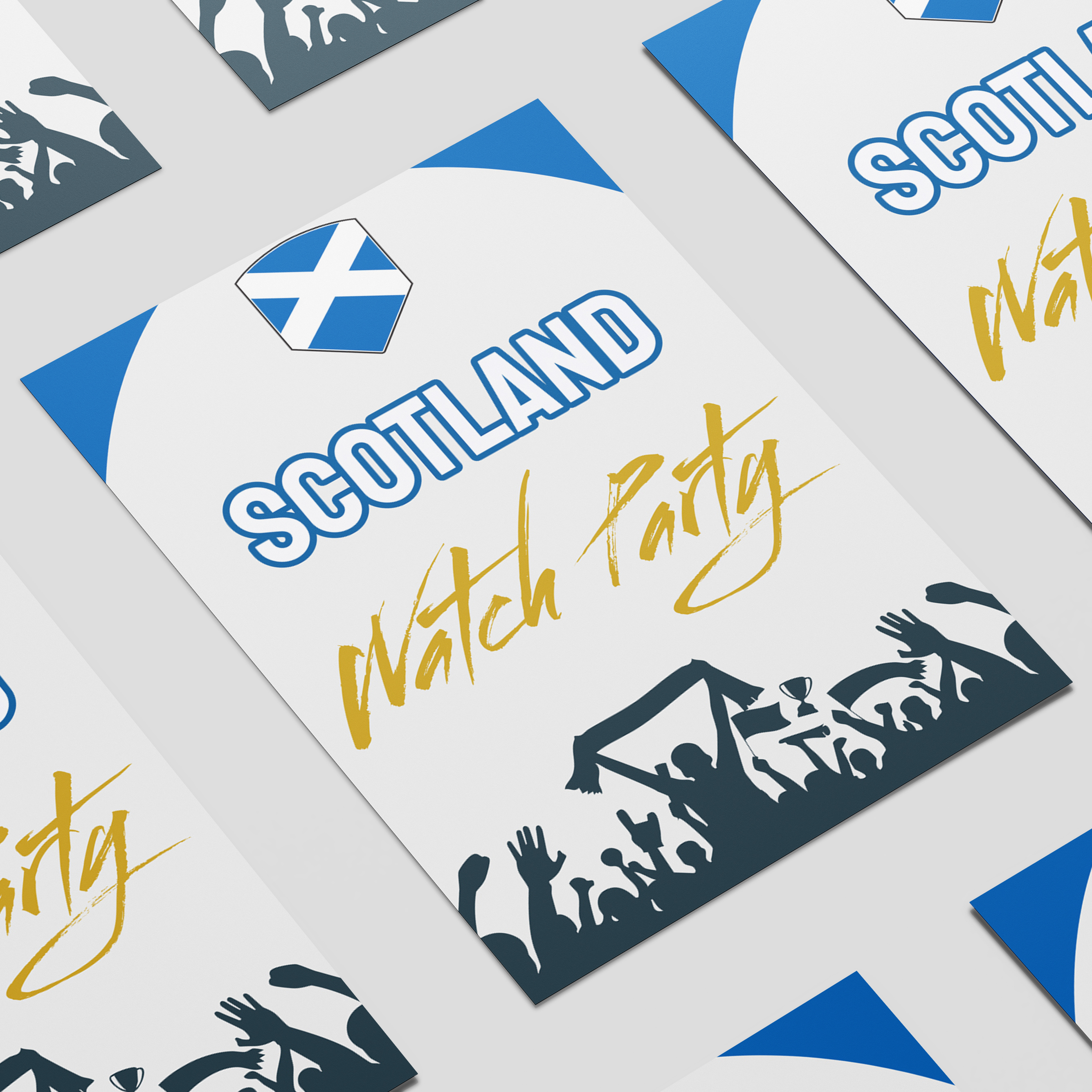 Scotland Watch Party Design Poster PVC Party Sign Decoration