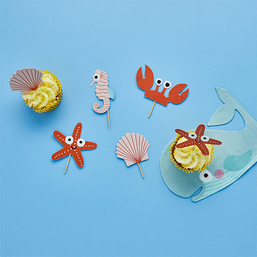Sea Friends Food Picks - Pack of 12 Product Gallery Image