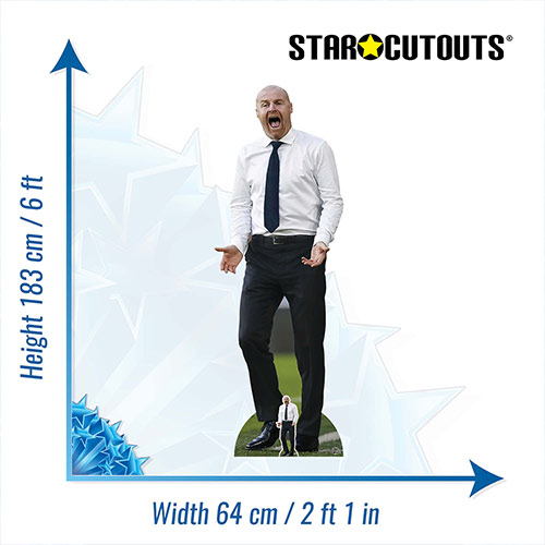 Sean Dyche Blue Tie Football Manager Lifesize Cardboard Cutout 183cm Product Gallery Image