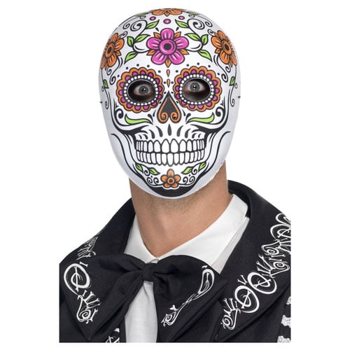 Senor Bones Day of the Dead Unisex Fancy Dress Face Mask Product Image