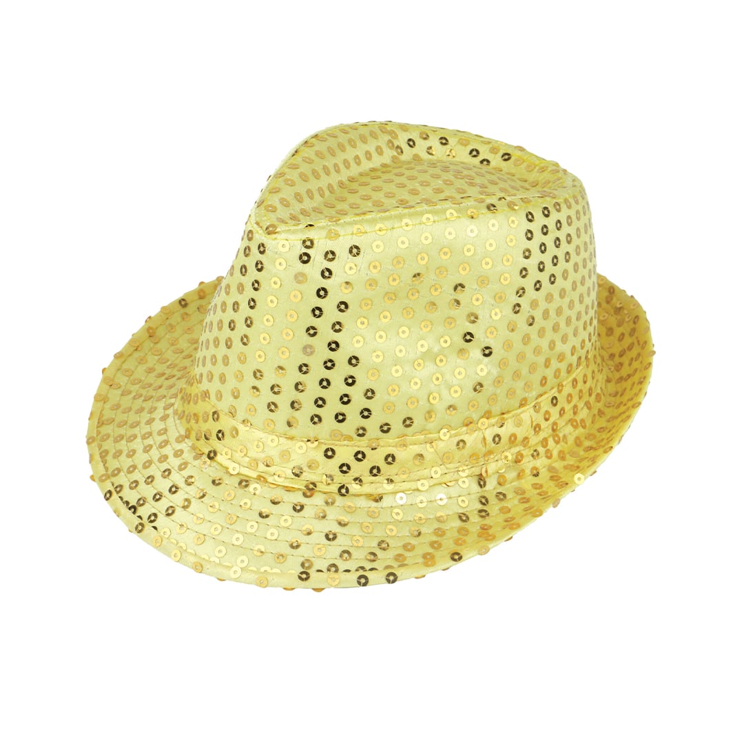 Sequin Golden Gangster Hat