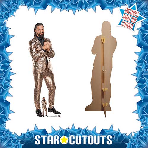 Seth Rollins Gold Suit WWE Lifesize Cardboard Cutout 186cm Product Gallery Image