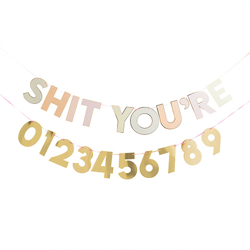 Sh*t You're Customisable Age Birthday Card Banner 2m Product Gallery Image