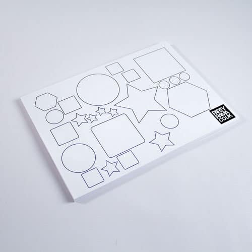 Shapes And Colours Themed A4 Colouring sheet Product Image