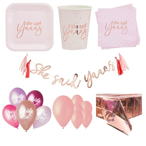 She Said Yaaas Hen Party 20 Person Deluxe Party Pack
