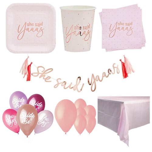 She Said Yaaas Hen Party 20 Person Deluxe Party Pack