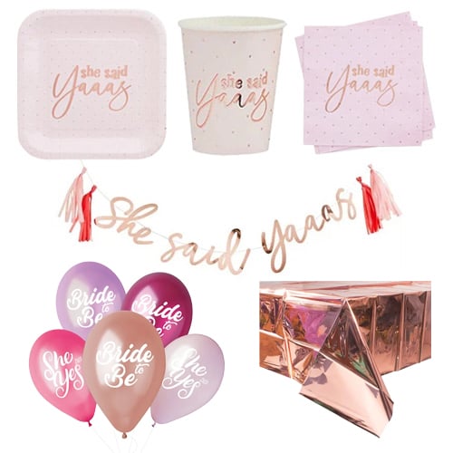 She Said Yaaas Hen Party 10 Person Deluxe Party Pack