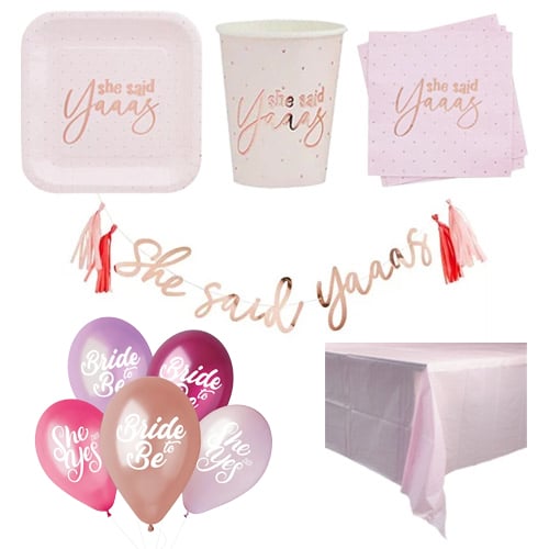 She Said Yaaas Hen Party 10 Person Deluxe Party Pack