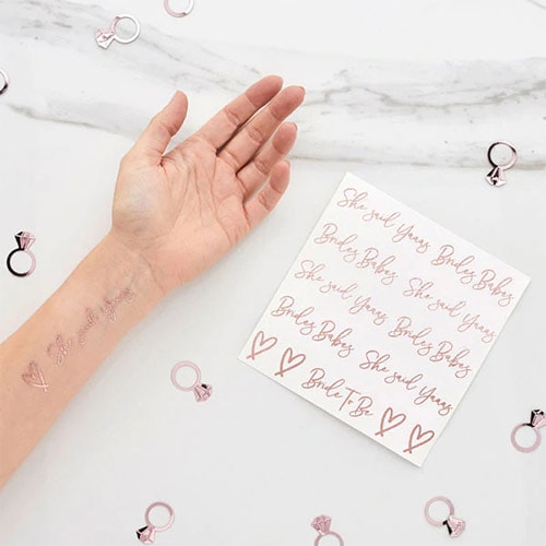 She Said Yaaas Hen Party Temporary Tattoo Stickers Sheets - Pack of 2 Product Gallery Image