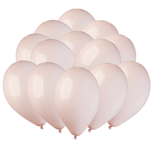 Shell Cream Latex Balloons 23cm / 9 in - Pack of 50 Bundle Product Image
