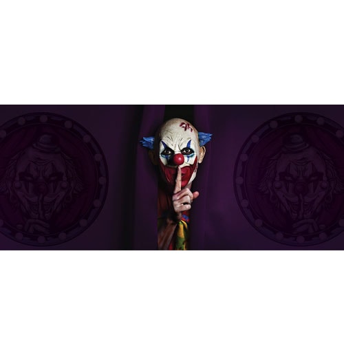 Shhh Clown Halloween PVC Party Sign Decoration Product Image