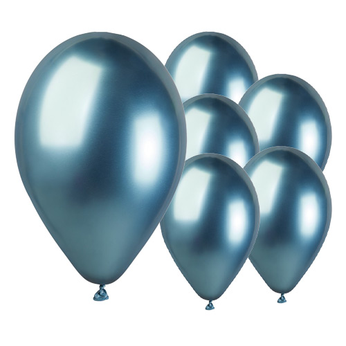 Shiny Blue Bio Latex Balloons 33cm / 13 in - Pack of 50