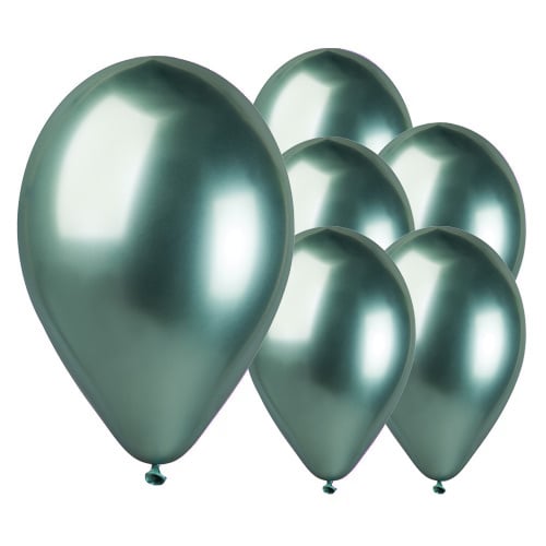 Shiny Green Bio Latex Balloons 33cm / 13 in - Pack of 6 Product Gallery Image