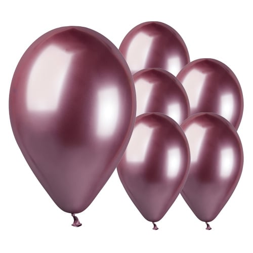 Shiny Pink Bio Latex Balloons 33cm / 13 in - Pack of 6 Product Gallery Image