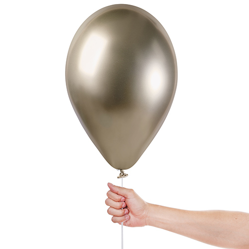 Shiny Prosecco Gold Bio Latex Balloons 33cm / 13 in - Pack of 6 Product Gallery Image