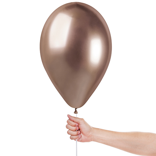 Shiny Rose Gold Bio Latex Balloons 33cm / 13 in - Pack of 6 Product Gallery Image