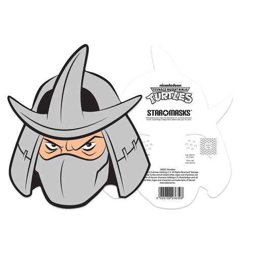 Shredder Teenage Mutant Ninja Turtles Cardboard Face Mask Product Gallery Image