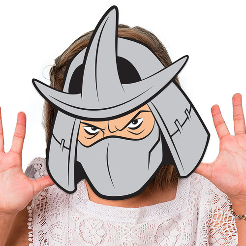 Shredder Teenage Mutant Ninja Turtles Cardboard Face Mask Product Gallery Image