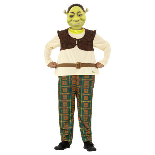 Shrek Deluxe Boys Fancy Dress Costume Kids Small - Age 4-6 Product Gallery Image