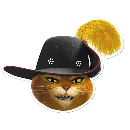 Shrek Puss In Boots Cardboard Face Mask Product Image