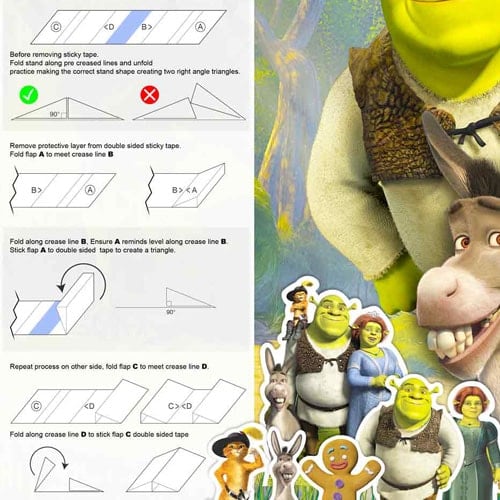 Shrek Table Top Cutout Decorations - Pack of 10 Product Gallery Image