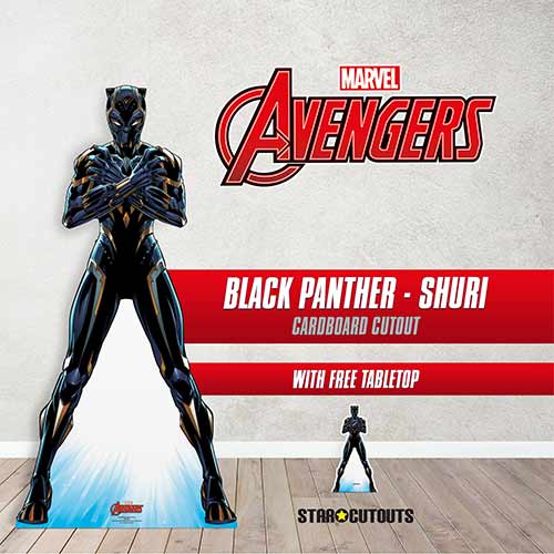 Shuri Black Panther Comic Book Marvel Disney Lifesize Cardboard Cutout 166cm Product Gallery Image