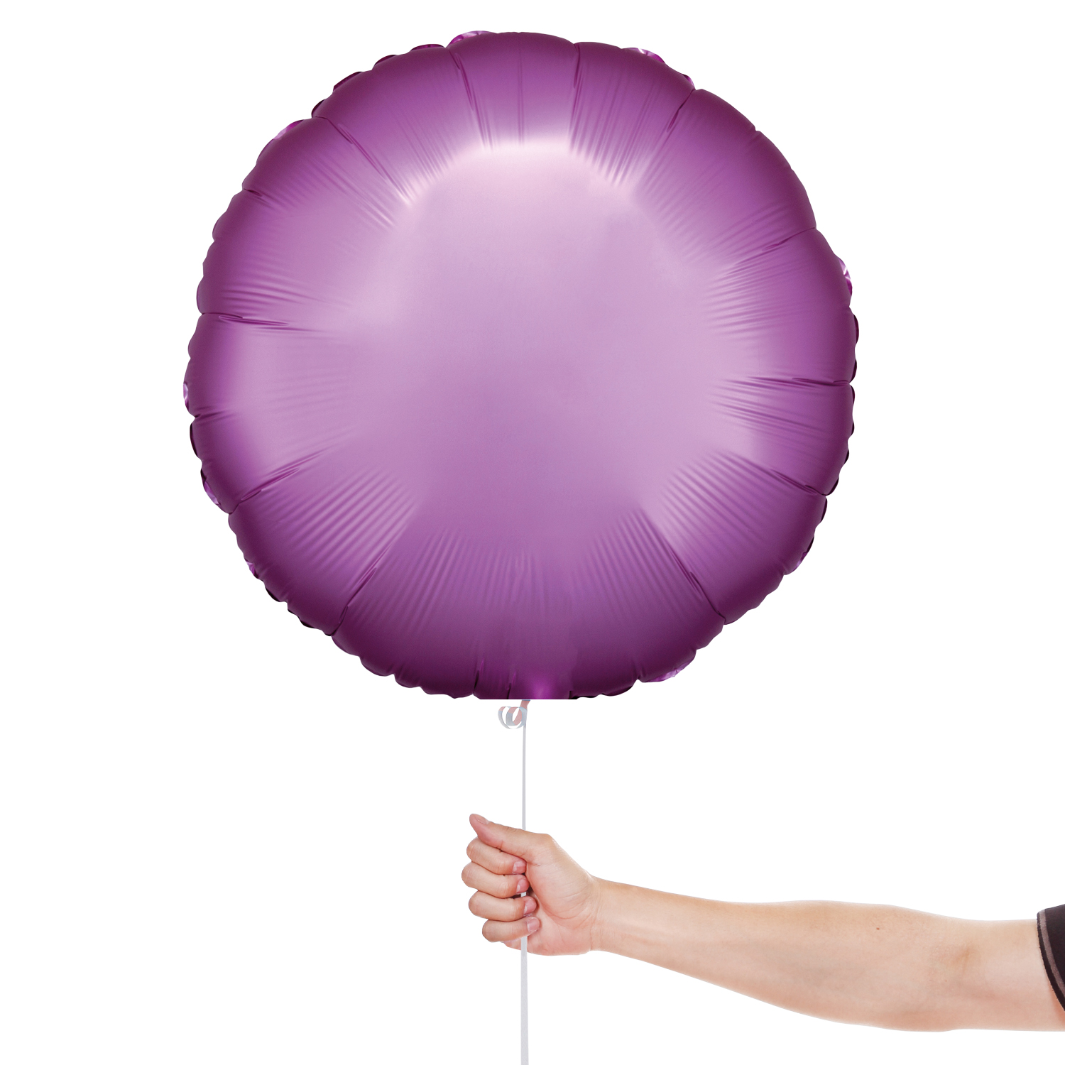 Silk Lustre Flamingo Pink Round Foil Balloon 43cm / 17 in View 2